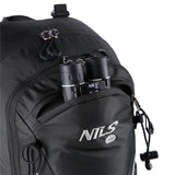 NILS CAMP Trekkingrucksack Ghoster 20L in Schwarz - Outdoor Rucksack mit Belüftung & Regenhülle