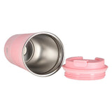 NILS Thermobecher 510 ml Edelstahl rosa rutschfest Coffee-to-go-Becher für Camping Reisen Alltag