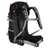 NILS CAMP Trekkingrucksack Northlake 40L in Schwarz - erweiterbarer Outdoor Rucksack mit Belüftung