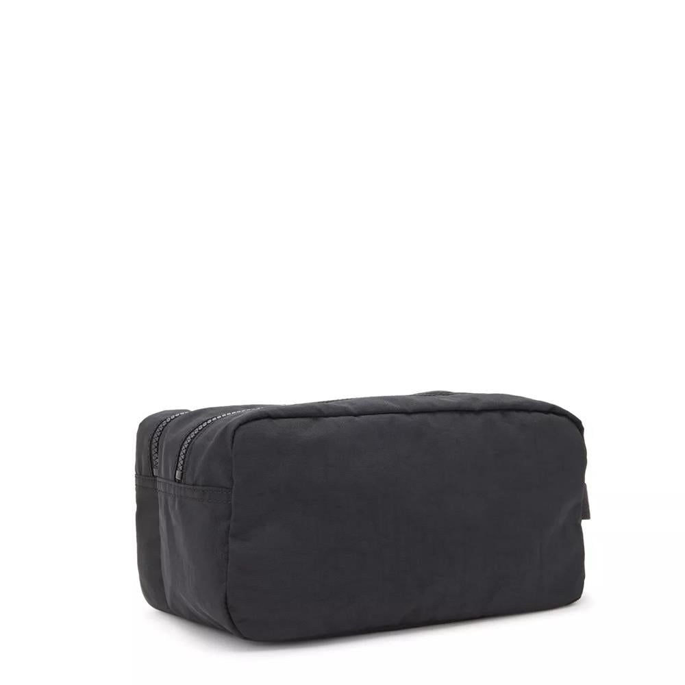 Kipling AGOT, Kulturtasche, Black Noir (schwarz), Kosmetiktasche mit Reißverschluss & Fächern