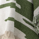 Bloomingville Haxby Decke Grün Recycelte Baumwolle L160xW130 cm – grüne Kuscheldecke
