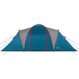 NILS CAMP Highland Zelt für 6 Personen Blau-Grau - großes Familienzelt mit Vorraum für Camping & Outdoor