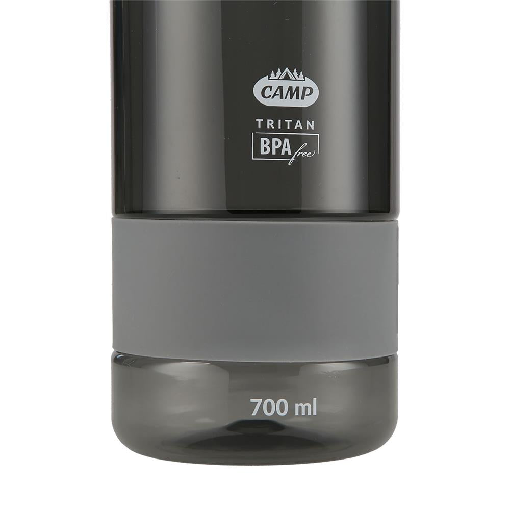 NILS CAMP Trinkflasche Tritan 700 ml grau für Camping Outdoor Sport Reisen