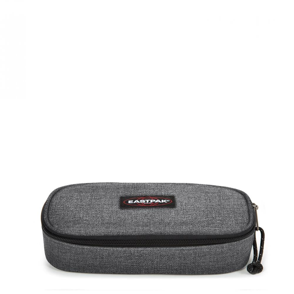 Eastpak OVAL SINGLE, Federmäppchen, Black Denim (grau), mittelgroße Federmappe, Federtasche