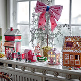 Bloomingville Gloria Vorratsdose Haus Rot Keramik 2500 ml Weihnachtsdeko