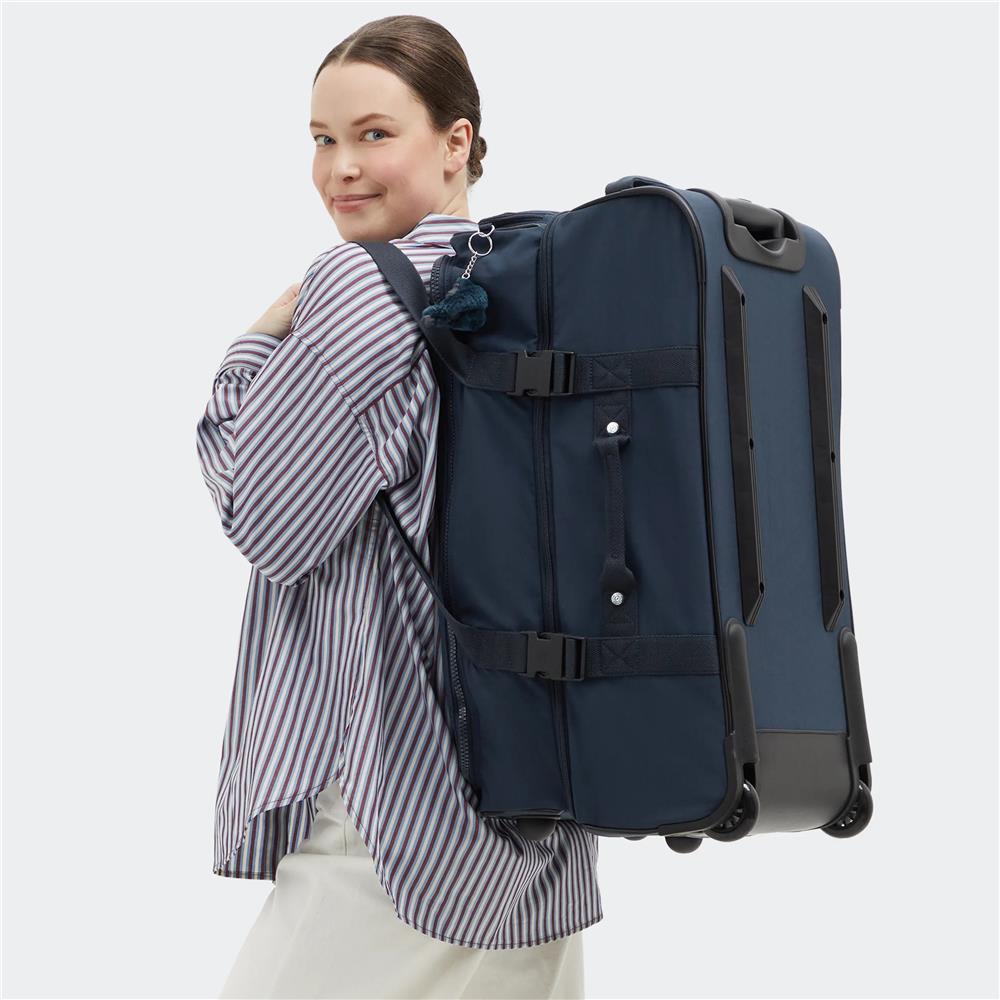 Kipling TEAGAN M, Reisetasche mit Rollen, Blue Bleu 2 (blau), Trolley mit TSA Schloss