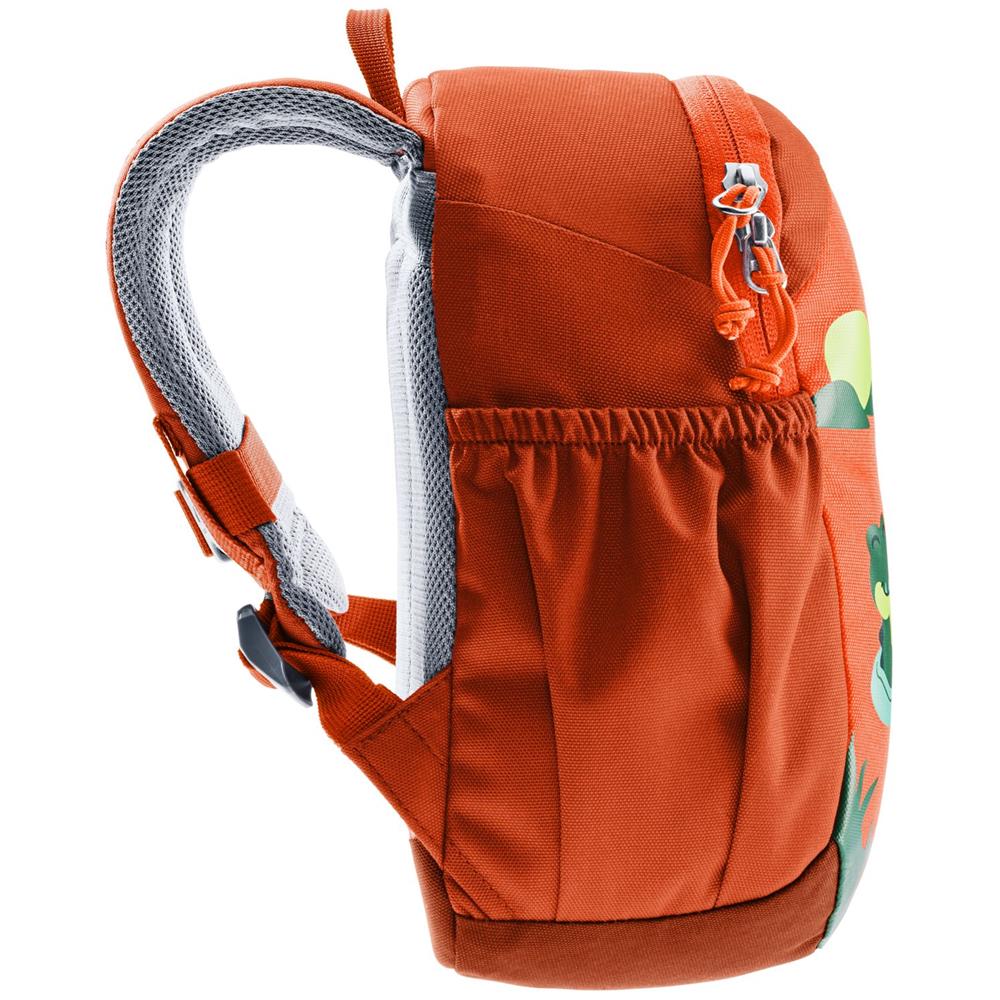 deuter Pico, Kinderrucksack, Dinosaurier Flame-Brick (rot), Kindergartenrucksack für Kinder ab 2 Jahre