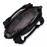 Kipling ELYSIA, mittelgroße Schultertasche, Signature Emb (schwarz), Umhängetasche mit vielen Fächern