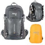 NILS CAMP Trekkingrucksack Wayfarer 35L in Grau - komfortabler Outdoor Rucksack mit Belüftung