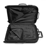 Eastpak TRANZSHELL M, Reisetrolley, Black (schwarz), 56L, Rollkoffer mit 4 Rädern und TSA-Schloss