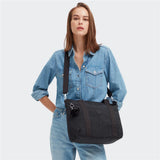Kipling ASSENI S, kleine Tote Bag, Black Noir (schwarz), Handtasche mit Schultergurt & Fächern