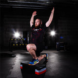 Aerobic Stepper 2-fach höhenverstellbar Schwarz/Rot für Cardio und Workout | HMS AS003