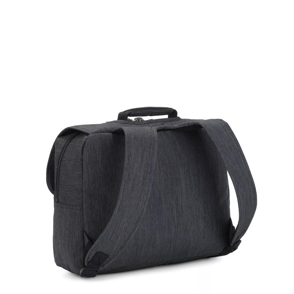 Kipling INIKO, mittelgroße Schultasche, Marine Navy (blau), Schulrucksack mit gepolsterten Trägern
