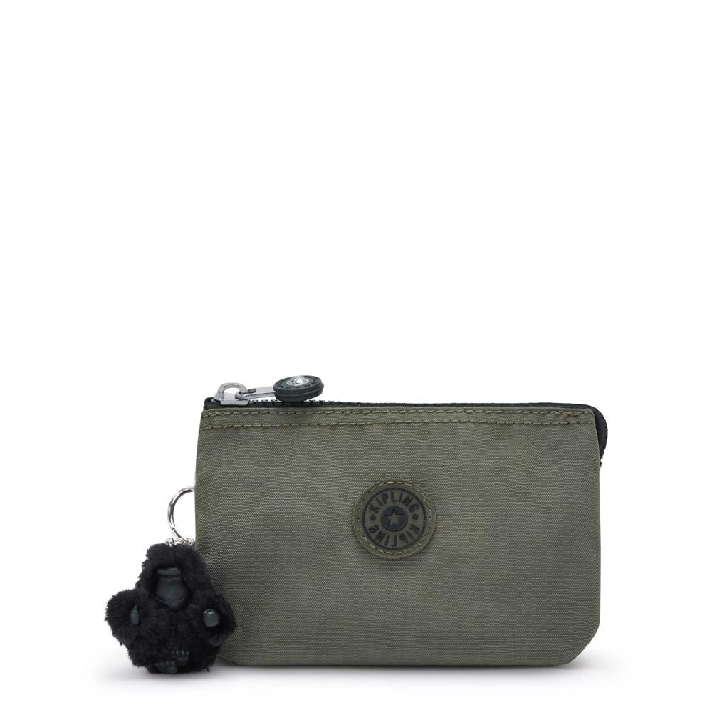 Kipling CREATIVITY S, kleine Geldbörse, Green Moss (grün), Portemonnaie mit Reißverschluss