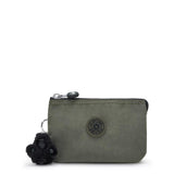 Kipling CREATIVITY S, kleine Geldbörse, Green Moss (grün), Portemonnaie mit Reißverschluss