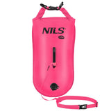 NILS CAMP Schwimmboje 3-in-1 Dry Bag 28L pink Rucksack für Outdoor Wasser Sport