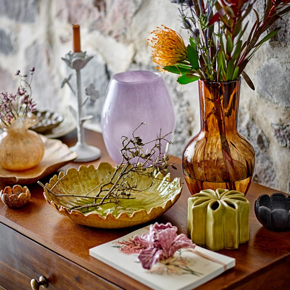 Bloomingville Reiko Teelichthalter schwarz aus Marmor – 3er Set für Wohnzimmer & Tischdeko