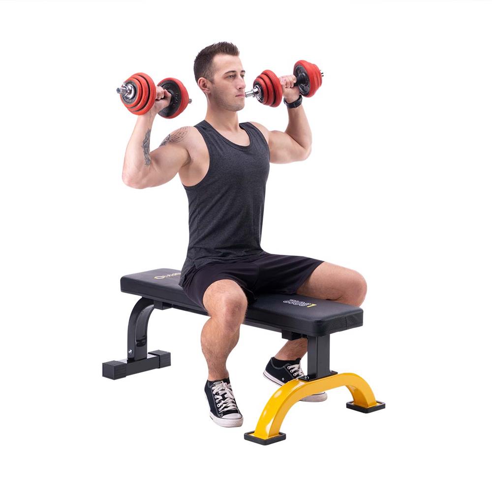 Flachbank Hantelbank 200 kg Trainingsbank | HMS Premium L8012