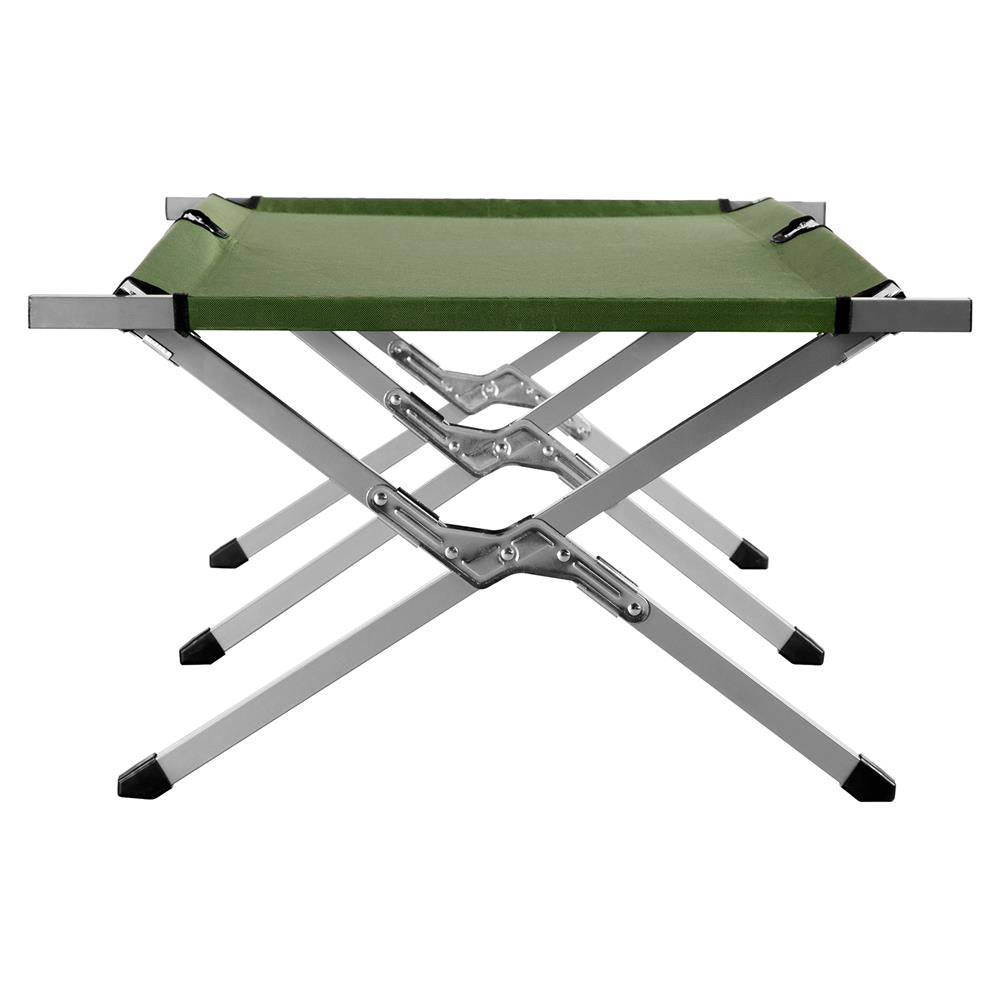 NILS CAMP Campingbett klappbar 200 cm grün Feldbett für Camping Outdoor stabil