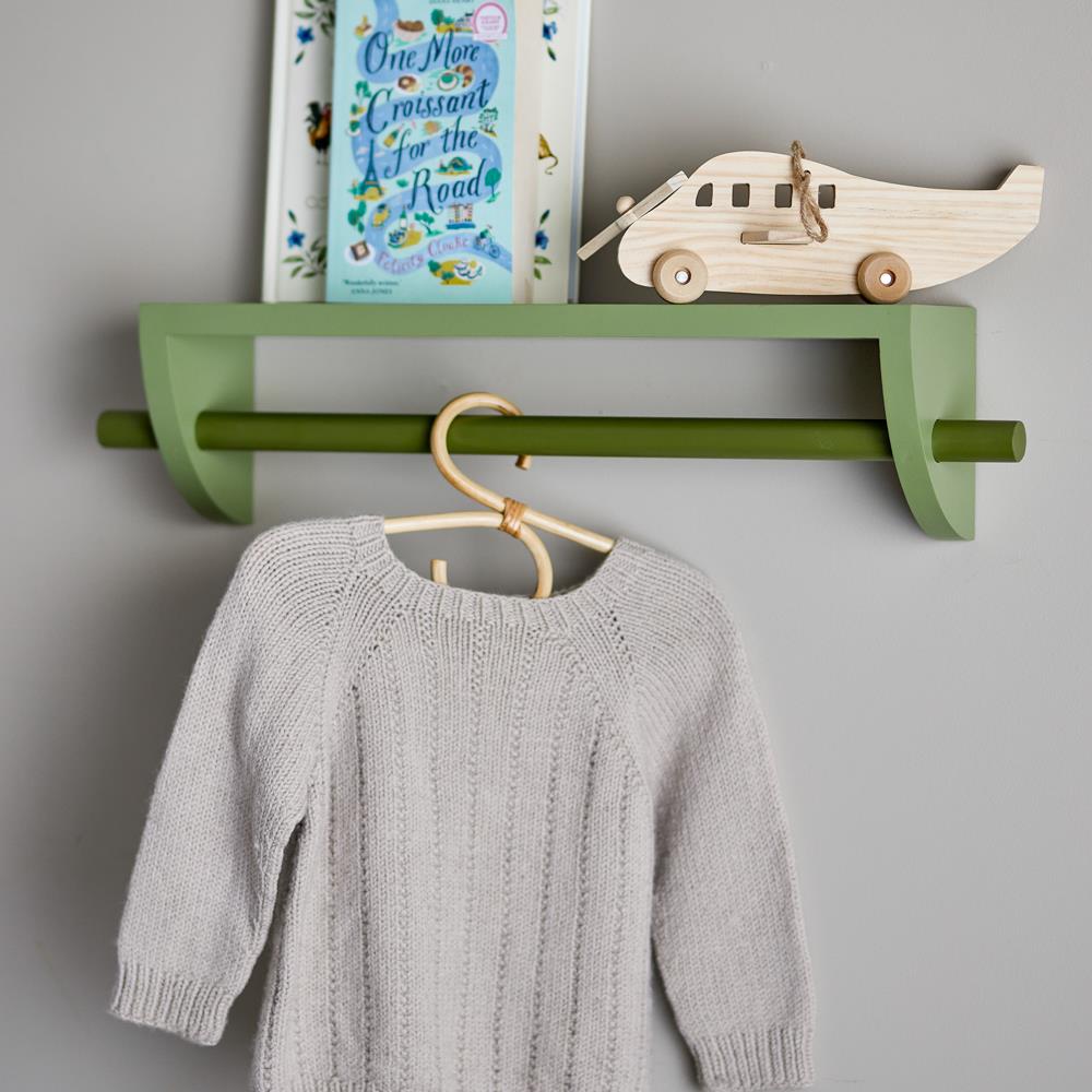 Bloomingville MINI Mingus Regal grün - Wandregal aus Holz für Kinderzimmer, Bücher & Deko