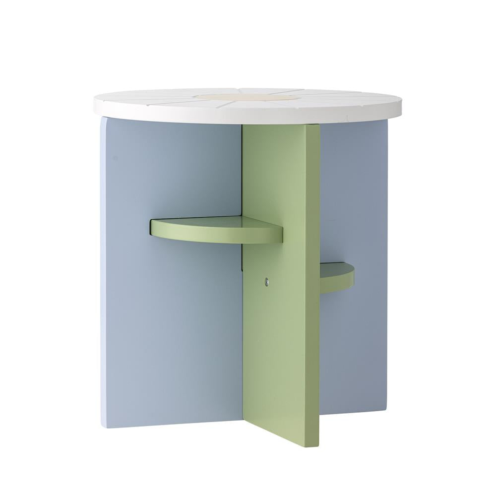 Bloomingville MINI Latti Hocker bunt - Kinderhocker aus MDF mit Color-Blocking Design für Kinderzimmer