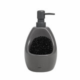 Umbra Joey Seifenspender 590 ml mit Schwammhalter aus Keramik Anthrazit