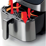 Ariete Airy Fryer Metal, Silber, Heißluftfritteuse, 7L, 1800W