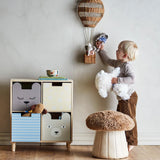 Bloomingville MINI Tiko Kuscheltier 2er Set bunt - Elefant für Baby & Kinderzimmer
