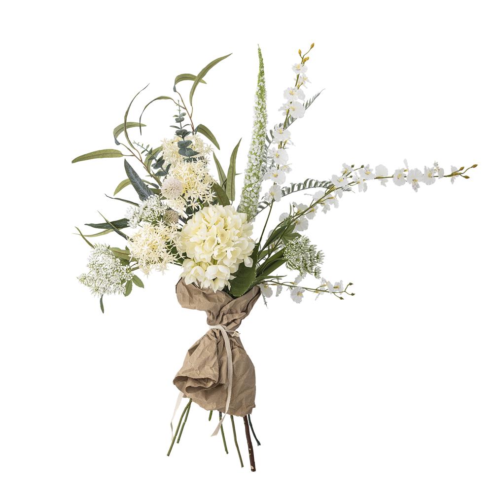 Bloomingville Symphonie Blumenstrauß Weiß Kunstblumen 103cm naturgetreu