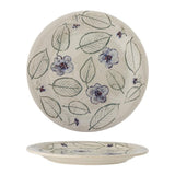 Bloomingville Marlem Tablett bunt D28 cm aus Steingut – handbemaltes Tablett für Küche & Tischdeko