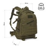 NILS CAMP taktischer Rucksack Vanguard 45L in Grün - Outdoor Rucksack für Trekking & Survival