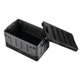 NILS CAMP Transportbox XL 70L Grau-Schwarz - große klappbare Campingbox für Auto & Outdoor