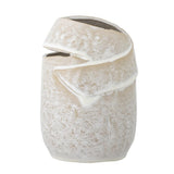 Bloomingville Abeera Vase – Steingut-Vase in Natur mit einzigartiger Glasur, 20 cm Höhe