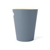 Umbra Woodrow Abfalleimer, Schieferblau/Holz, 7,5 Liter, Zweifarbiger Papierkorb