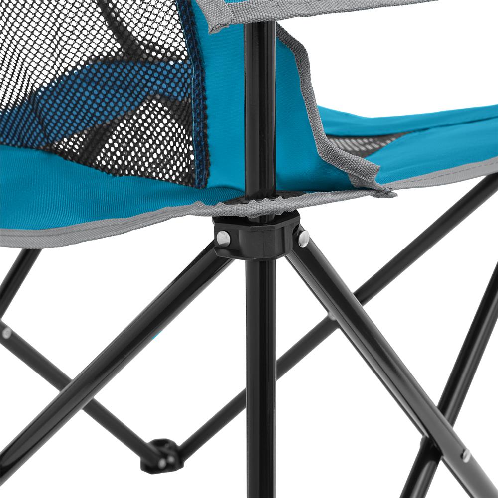NILS CAMP Campingstuhl klappbar Blau - leichter Klappstuhl für Garten, Strand, Festival & Camping