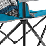 NILS CAMP Campingstuhl klappbar Blau - leichter Klappstuhl für Garten, Strand, Festival & Camping