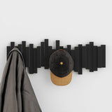 Umbra Stäbchen Garderobenhaken Kunststoff Schwarz 5 Haken