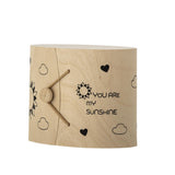 Bloomingville MINI Cloudy Tasse 110 ml Steingut, natur, Schriftzug "YOU ARE MY SUNSHINE"