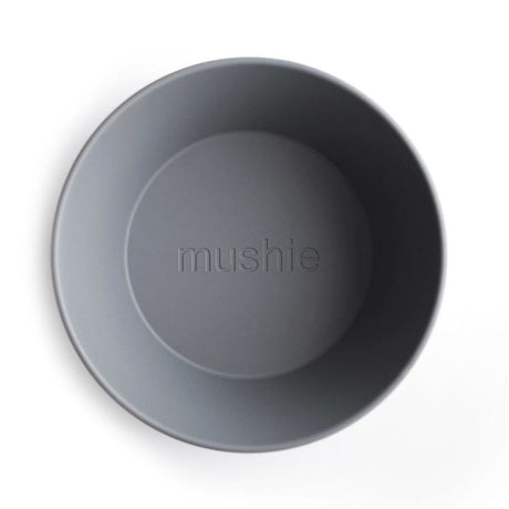 Mushie Kinderschüssel 2er Set, Smoke, rund, BPA-frei