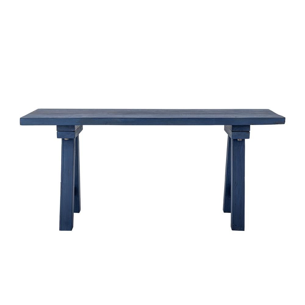 Bloomingville Porir Bank blau - Holzbank Sitzbank modern mit massivem Design für Flur & Wohnzimmer