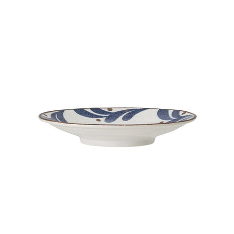 Bloomingville Camellia Servierschale blau 16cm Porzellan Servierschüssel kleiner Teller dänisches Design
