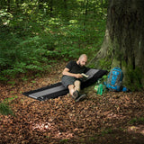 NILS CAMP selbstaufblasende Campingmatte 195 cm schwarz Isomatte Outdoor Schlafmatte