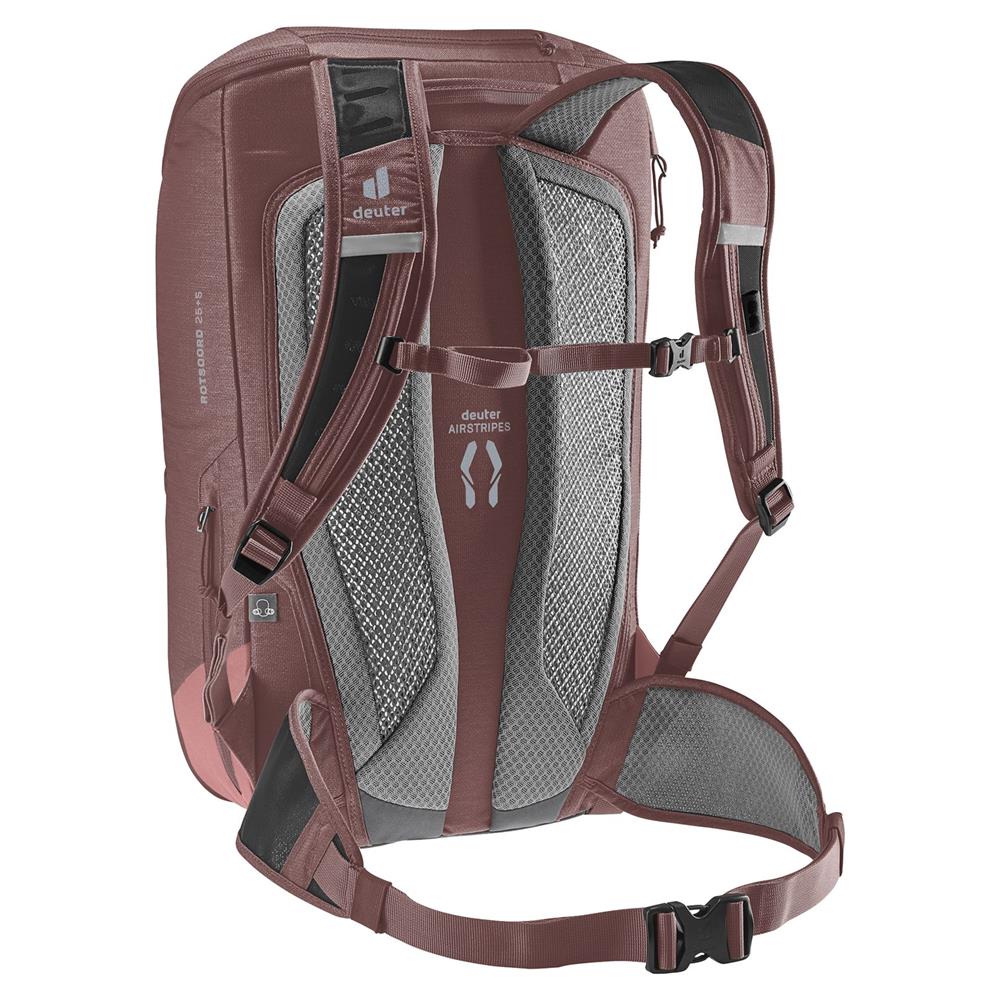 deuter Rotsoord 25+5, Fahrradrucksack, raisin-caspia (braun), 30L, mit Laptopfach