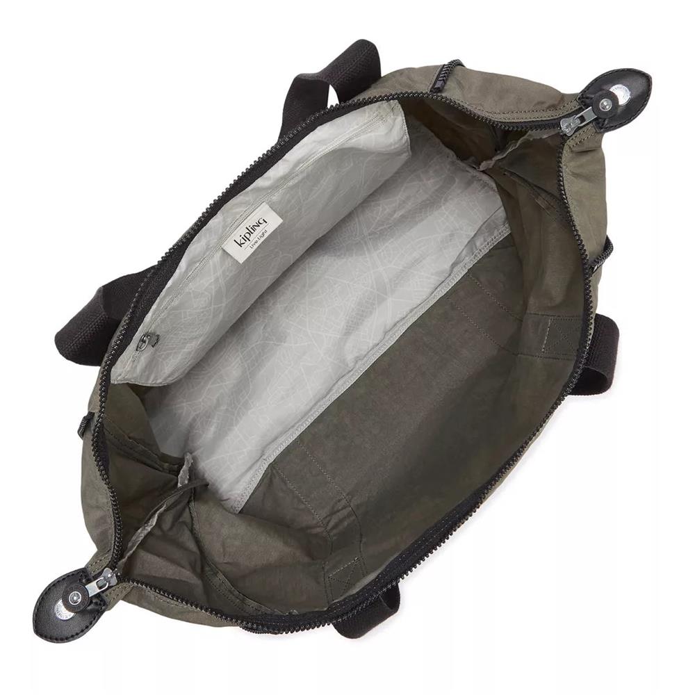 Kipling ART M, multifunktionale Tragetasche, Green Moss (grün), Reisetasche mit Trolleyhalterung