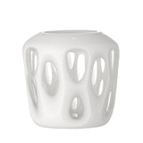 Bloomingville Rohan Teelichthalter Weiß Glas 9cm Windlicht