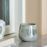 Bloomingville Imran Teelichthalter Grau Glas 10 cm
