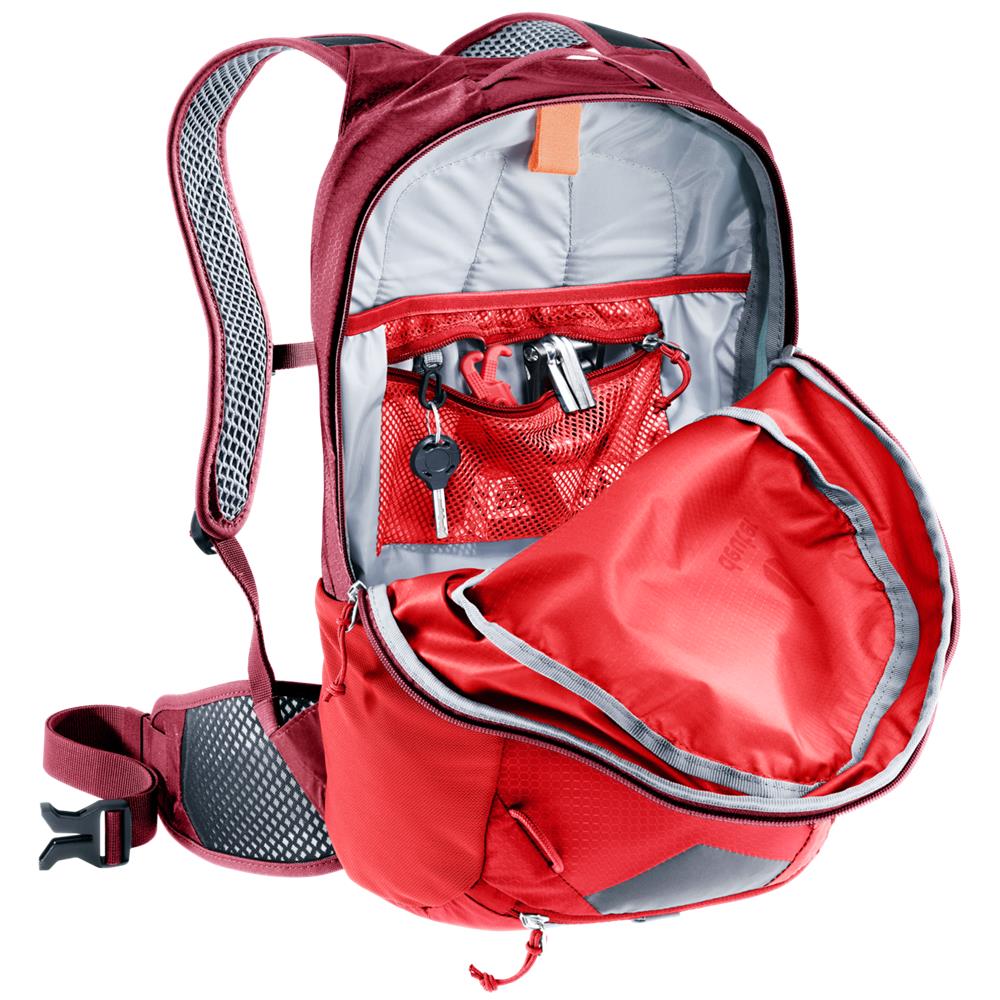deuter Race 16, Fahrradrucksack, cherry-masala (rot), 16L