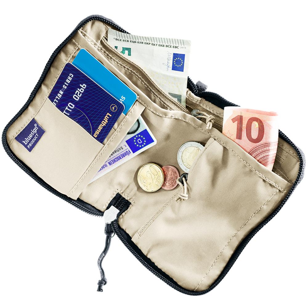 deuter Zip Wallet, Geldbörse, black-desert (schwarz), Portemonnaie, Reiseetui