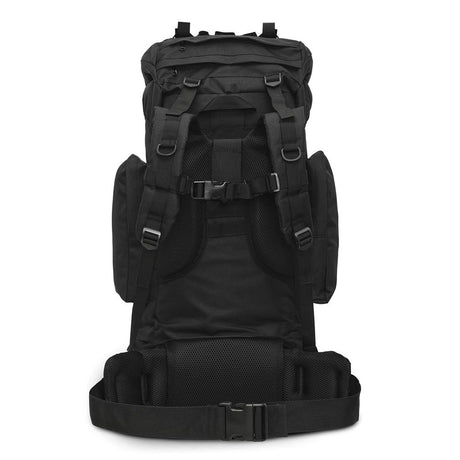 NILS CAMP Militärrucksack Eagle 70L Schwarz - Trekking Rucksack Outdoor Camping Survival