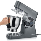 GRAEF Küchenmaschine MYestro Knetmaschine mit 7 Liter Edelstahl Rührschüssel grau | B-Ware